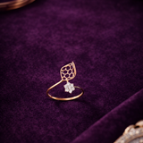 Golden Honey Drop Diamond Ring