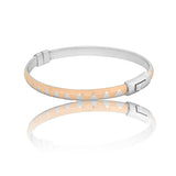 Silver Apex Duo Tone Men's Bracelet