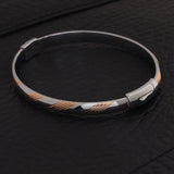 Gilded Groove Men's Silver Bracelet