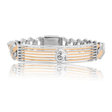 Auric Om Bliss Men's Silver Bracelet