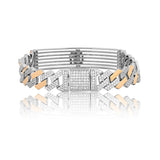 Auric Om Bliss Men's Silver Bracelet