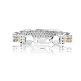 Apex Radiant Bar-Link Men's Silver Bracelet