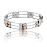 Aurum Axis Men's Silver Bracelet