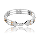 Aurum Axis Men's Silver Bracelet