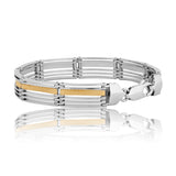 The Golden Mesh Horizon Men's Silver Bracelet