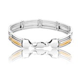 The Golden Mesh Horizon Men's Silver Bracelet