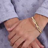 The Golden Horizon Men's Silver Bracelet