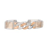 Regal Rhythm Men's Silver Bracelet