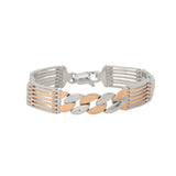 Regal Rhythm Men's Silver Bracelet