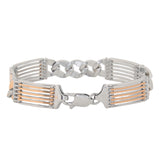 Regal Rhythm Men's Silver Bracelet