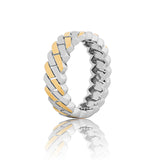 Knitted Majesty Men's Silver Band