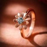 Gilded Flower of Eden Diamond Ring