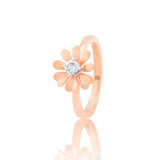 Gilded Flower of Eden Diamond Ring