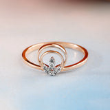 Blissful Flame Diamond Ring*2