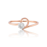 Floral Heart Diamond Ring*2