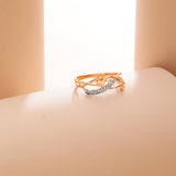 Effervescent Splendor Intertwined Diamond Ring*2