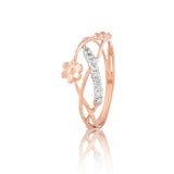 Effervescent Splendor Intertwined Diamond Ring*2