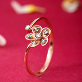 Pink Petal Paradise Diamond Ring