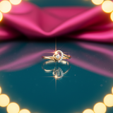Diamond Drift Solitaire Ring