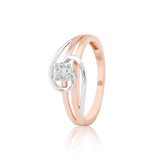 Lavish Layered Whorl Diamond Ring