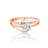 Lavish Layered Whorl Diamond Ring