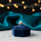 Diamond Petal Bypass Ring