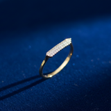 Diamond Geometric Monolith Ring