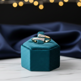 Diamond Geometric Bypass Wrap Ring
