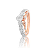 Bow of Brilliance Dual Layer Diamond Ring