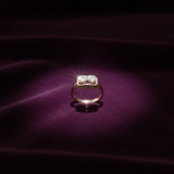 Filigree Doublet Diamond Ring
