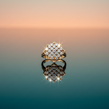Diamond Mosaic Lattice Ring