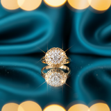 Diamond Hellenic Halo Ring