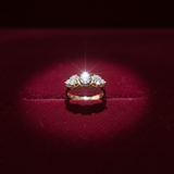 Diamond Petal Trio Ring