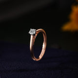 Subtle Graceful Elevated Diamond Ring