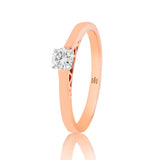 Subtle Graceful Elevated Diamond Ring