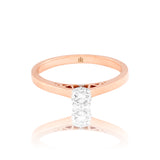 Subtle Graceful Elevated Diamond Ring