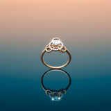 Diamond Trinity Halo Ring