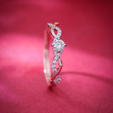 Braided Bliss Sparkle Diamond Ring