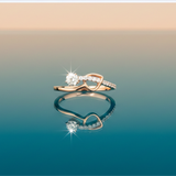 Diamond Lyrical Loop Ring