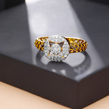 Diamond Web Weave Ring