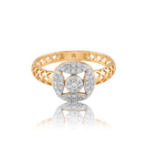 Diamond Web Weave Ring