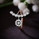 Ecliptic Elegance Floret Diamond Ring