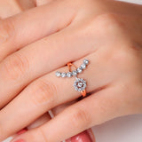 Ecliptic Elegance Floret Diamond Ring