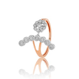 Ecliptic Elegance Floret Diamond Ring