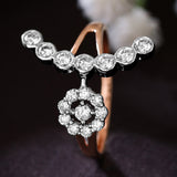 Ecliptic Elegance Floret Diamond Ring