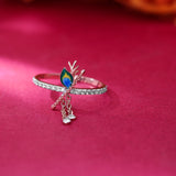 Majestic Krishna Plumage Diamond Ring