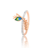 Majestic Krishna Plumage Diamond Ring