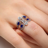 Azure Coronet Diamond Ring