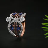 Azure Coronet Diamond Ring