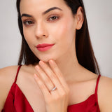 Shining Trail of Leaflets Diamond Ring*2